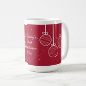 Mug Premier Noël de bébé décoratif (Devant droit)
