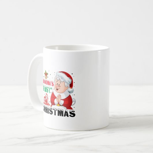 Mug Premier Noël de grand-mère (Devant gauche)