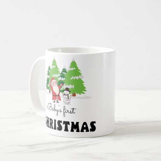 Mug Premier Noël du bébé (Devant gauche)
