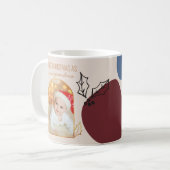 Mug Premier Noël en Arc d'or personnalisé photo (Devant gauche)