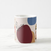 Mug Premier Noël en Arc d'or personnalisé photo (Centre)