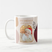 Mug Premier Noël en Arc d'or personnalisé photo (Gauche)