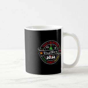 Mug Premier Noël en tant que frère 2023 Famille de Noë