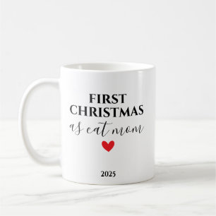 Mug Premier Noël en tant que maman de chat Fêtes perso