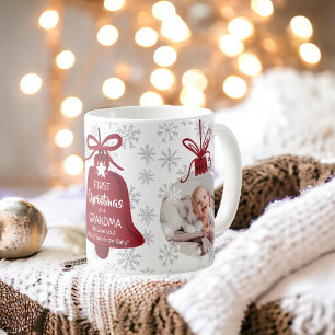 Mug Premier Noël grand-mère cloche rouge flacon de nei
