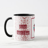 Mug Premier Noël Nordic Snowflakes Reindeer Couple (Gauche)
