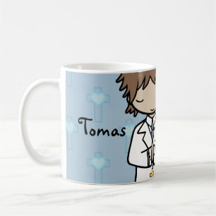 Mug Premier nom adorable de bleu de garçon de sainte