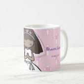 Mug Premier nom adorable de fille de brune de sainte (Devant droit)