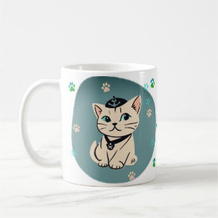 Mug Premier Officier de la Chatte Malicieuse Cadeau po