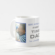 Premier papa 2 Photo personnalisée