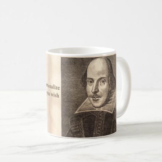 Mug Premier portrait folio de Shakespeare - avec Ben (Devant droit)