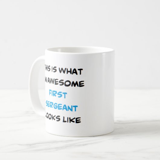 Mug premier sergent3, génial (Devant gauche)