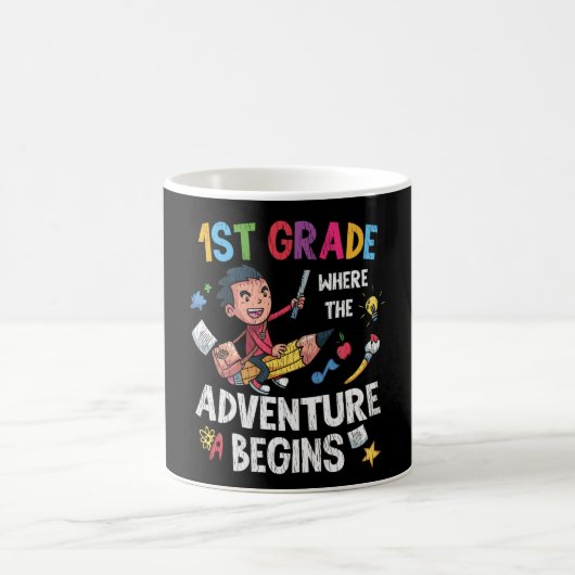 Mug Première aventure de CE1 École Enseignant Enfants  (Centre)