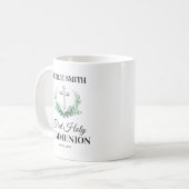 Mug Première communion de la feuille verte (Devant gauche)