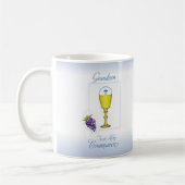 Mug Première communion de petit-fils, Chalice avec hôt (Gauche)