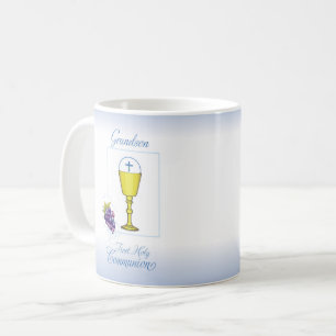 Mug Première communion du petit-fils, calice avec host