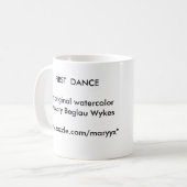 Mug Première danse, PREMIÈRE aquarelle originale de (Devant gauche)