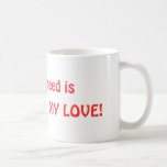 Mug Première date drôle idée cadeau pour elle ou lui<br><div class="desc">Petit ami idée cadeau pour la première date (début de votre relation) : Plein personnalisable message d'amour drôle cadeau mug : "Tout ce dont vous avez besoin est CAFÉ et MON AMOUR! " Appuyez sur le bouton PERSONNALISER IT! ci-dessous pour modifier le texte, la police et la couleur ! Si...</div>