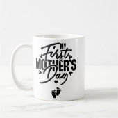 Mug Première Fête de la mère Grossesse Faire-part Mama (Gauche)