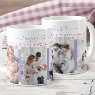 Mug Première fête des mères 4 Photo Lavande Personnali