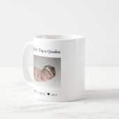 Mug Première Fête des mères en tant que grand-mère Nou (Devant gauche)