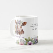 Mug Première fête des mères Moi et Moo Cute Cows (Devant gauche)