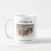 Mug Première Fête des mères Nouveau bébé Photo (Gauche)
