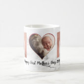 Mug Première fête des mères Rose photo Gold Heart (Centre)