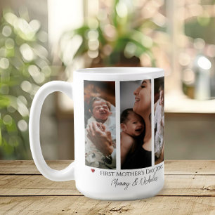 Mug Première fête des mères Trois photos Collage