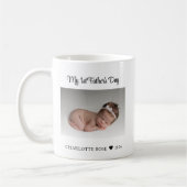 Mug Première Fête des pères Nouveau bébé photo (Gauche)