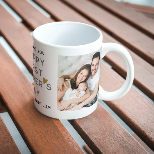 Mug Première Fête des pères Nouveau Papa Bébé 2 Photo 