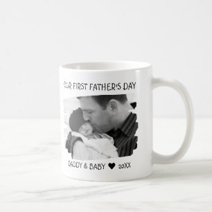 Mug Première Fête des pères Nouveau papa bébé pho