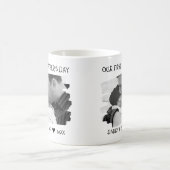 Mug Première Fête des pères Nouveau papa bébé photo no (Centre)