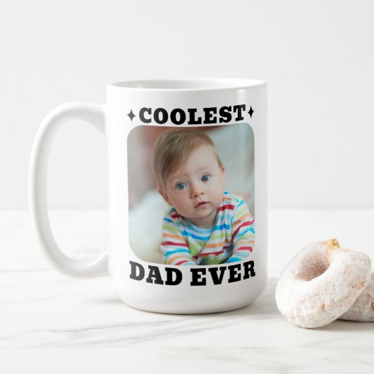 Mug Première Fête des Pères Papa le Plus Cool Bébé Pho (Avec donut)