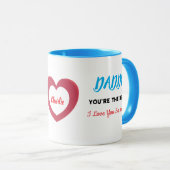 Mug Première Fête des pères Papa Tu es la meilleure ph (Devant droit)