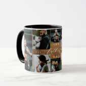 Mug Première Fête des pères Rustique Woodgrain photo C (Devant gauche)