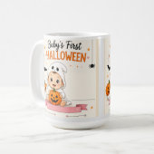 Mug Première fête d'Halloween de bébé (Devant gauche)