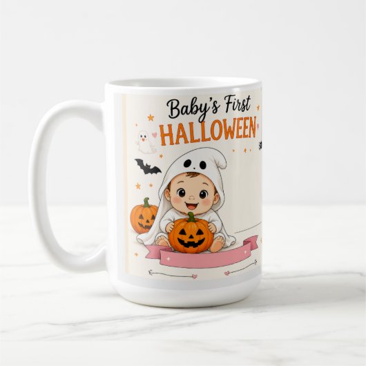 Mug Première fête d'Halloween de bébé (Gauche)