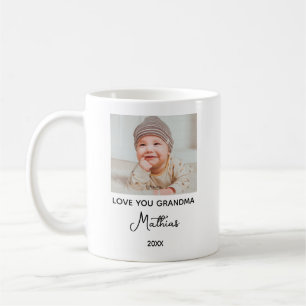 Mug Première fois grand-mère photo personnalisée pour