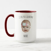 Mug Première Fois Grand-Parent Je T'Aime Grand-Mère Bé (Gauche)