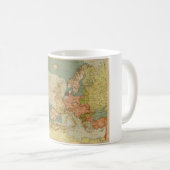 Mug Première Guerre Mondiale (U-Bateau) Map (Devant droit)