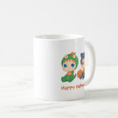 Mug Première Halloween Babies Chat noir Costume Dragon (Devant droit)