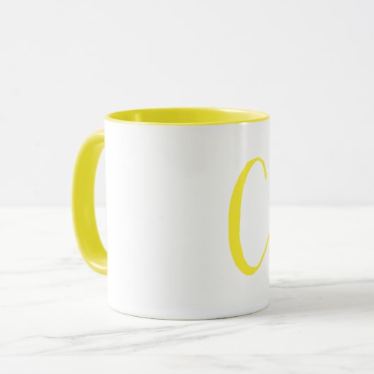 Mug Première initiale (Devant gauche)
