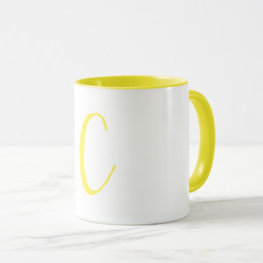 Mug Première initiale (Devant droit)