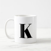 Mug Première lettre | Monogram Modern Stylish Trendy (Gauche)