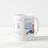 Mug Première photo de Noël avec une jolie lettre d'ani (Devant droit)