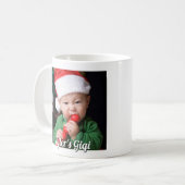 Mug Première photo de Noël de Gigi (Devant gauche)