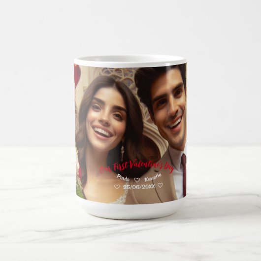 Mug Première Saint Valentin | Photo (Centre)