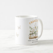 Mug Première Sainte Communion Bible Florale Religieuse (Devant droit)