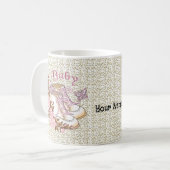 Mug Premières chaussures de bébé fille (Devant gauche)